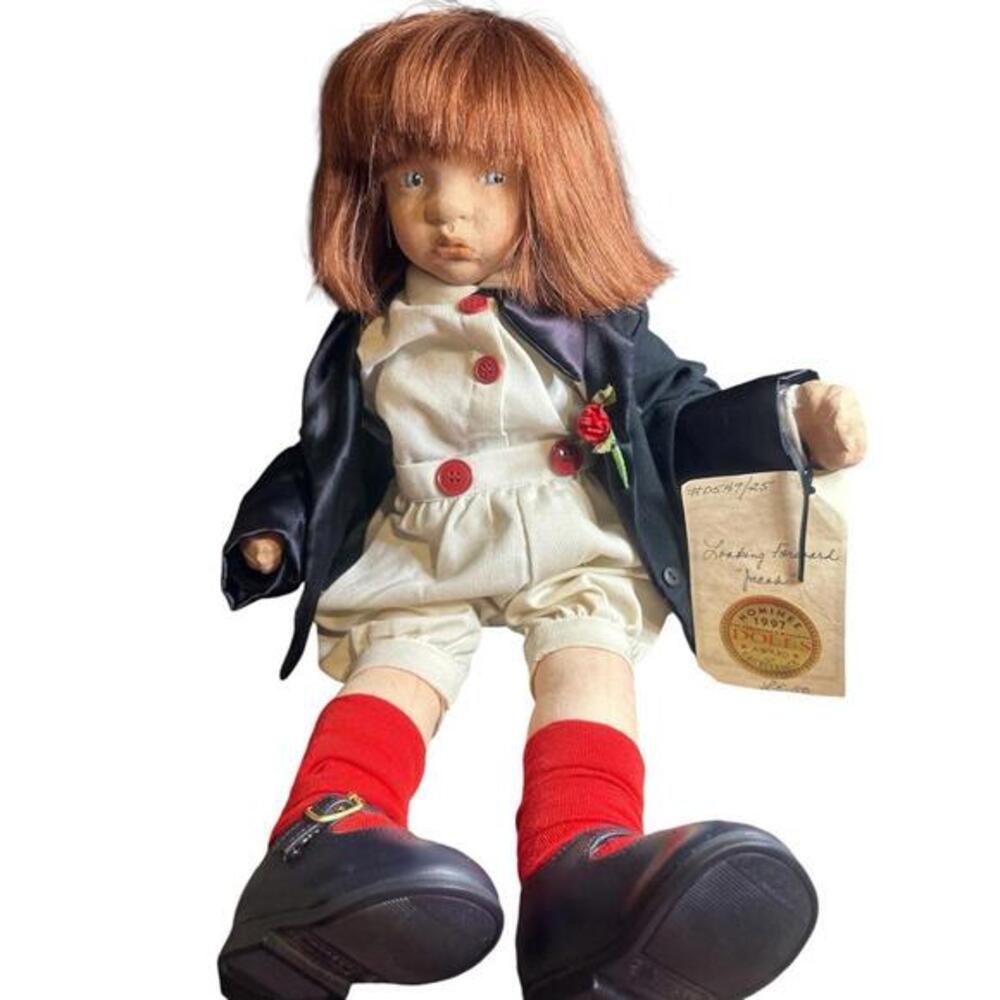 Nancy Latham of Wistful Children #1 Mint This 21 inch tall cloth artist doll was